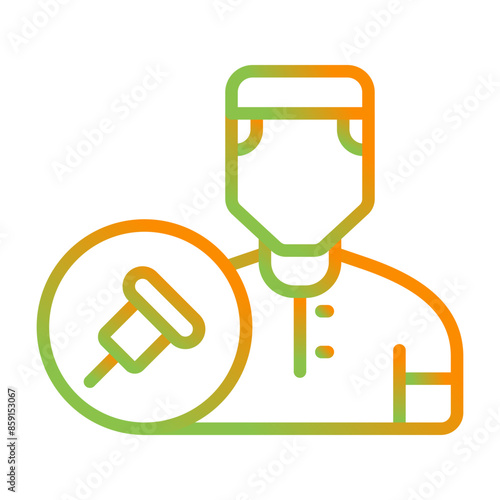 Office Pin Vector Icon