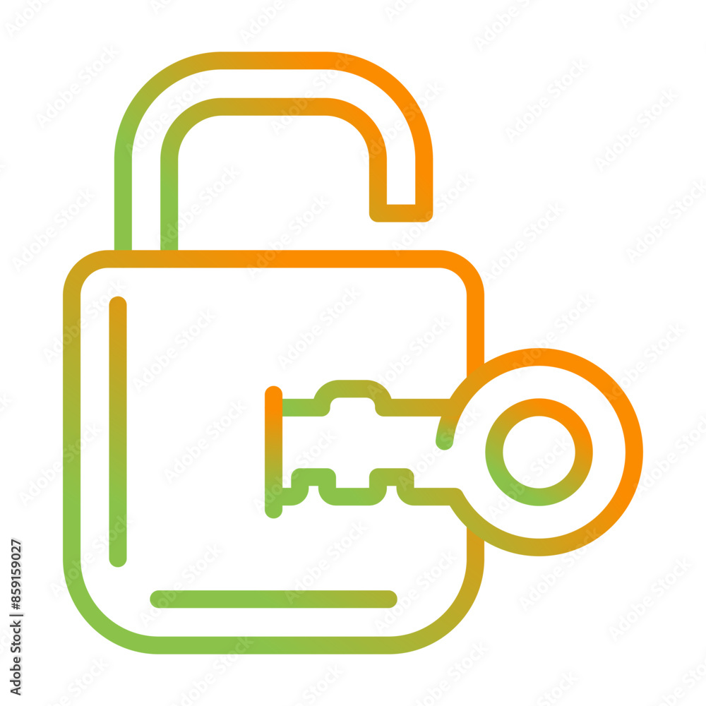 Unlocking Vector Icon Unlocking Vector Icon
