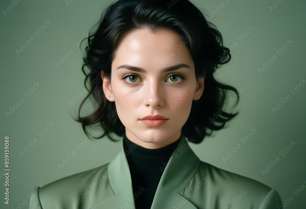 Beautiful elegant woman front view photo Beautiful elegant woman front view photo