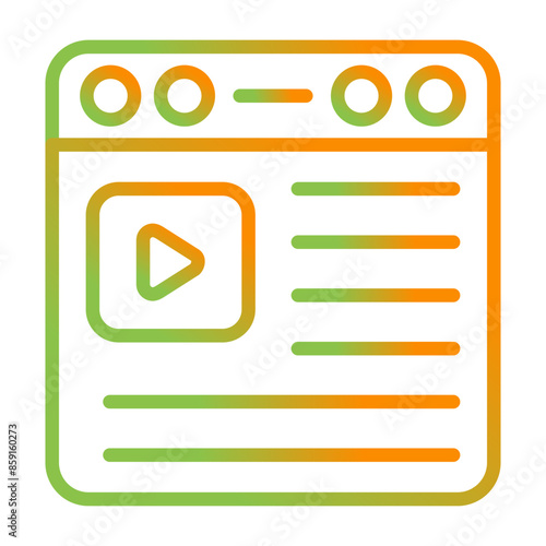 Video Vector Icon