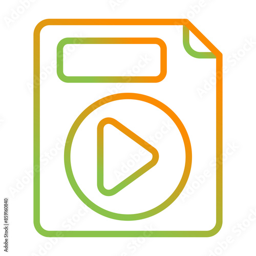 Video File Vector Icon