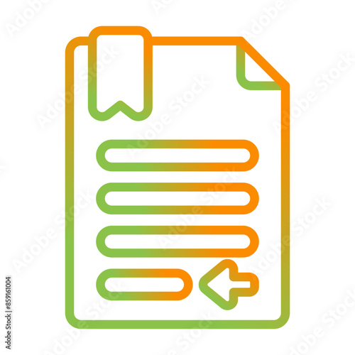 Left Justification Vector Icon