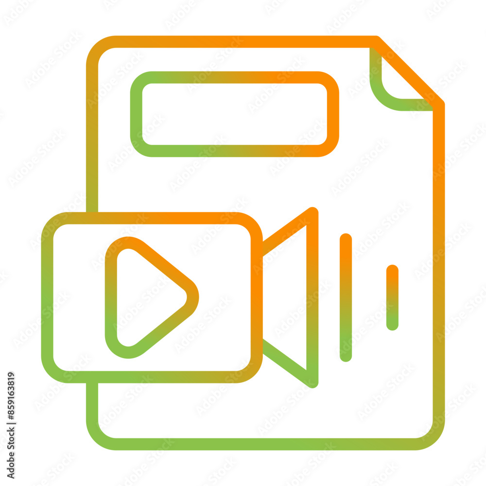 Video File Vector Icon