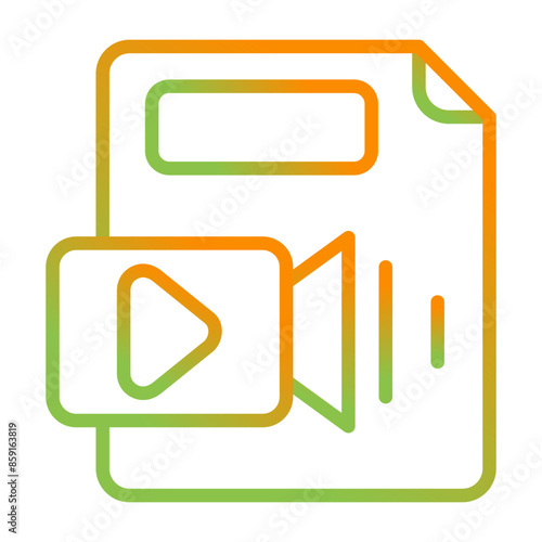 Video File Vector Icon