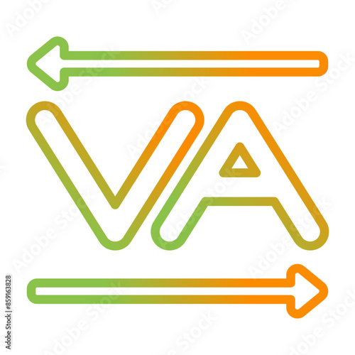 Kerning Vector Icon