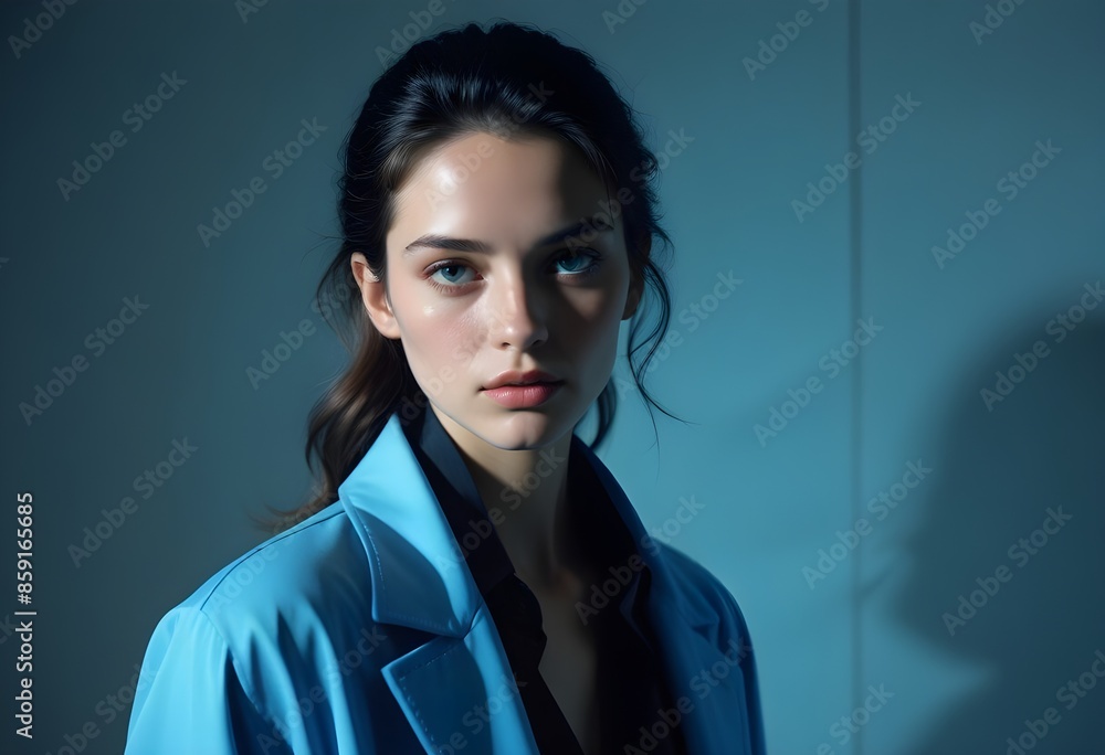 Beautiful elegant woman front view photo Beautiful elegant woman front view photo