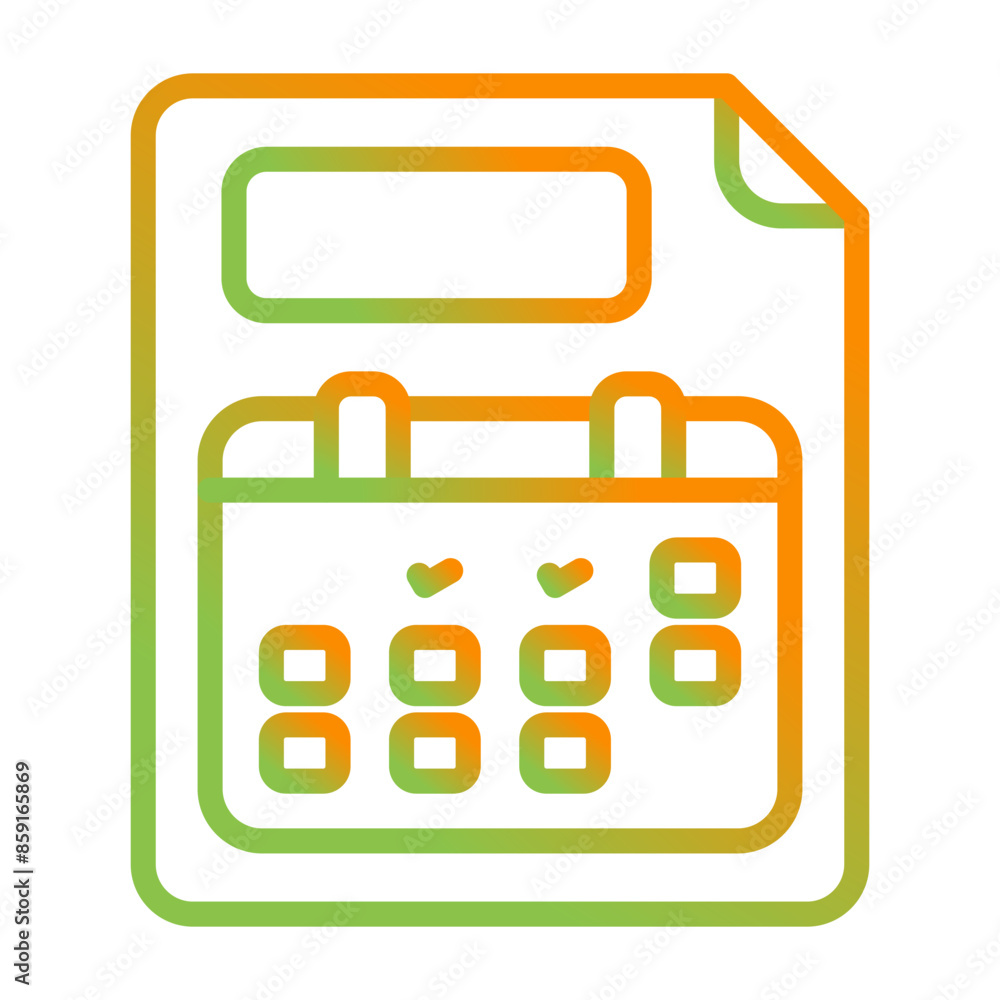 Planner Vector Icon Planner Vector Icon