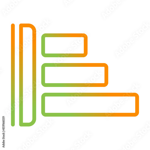 Left Align Vector Icon