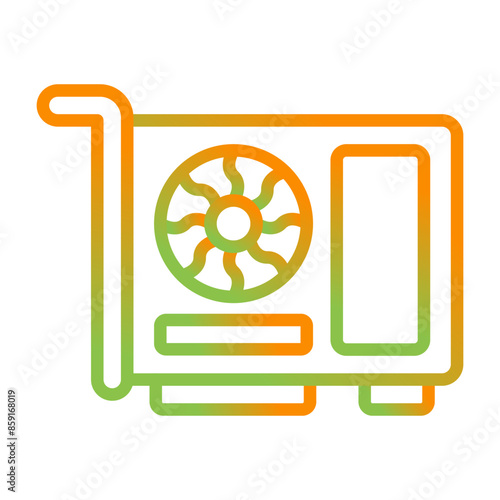 Graphic Card Vector Icon