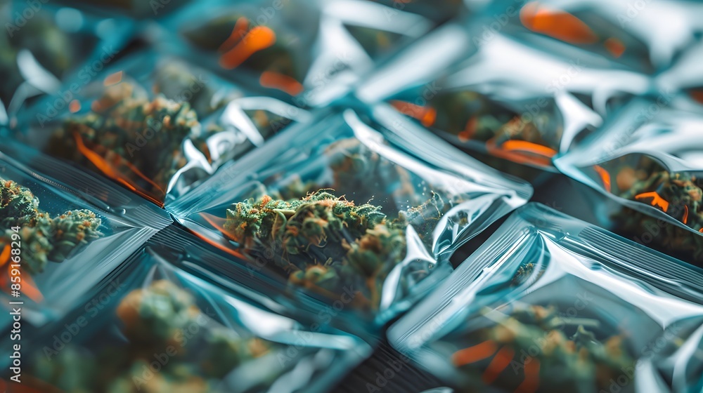Cannabis plastic weed marijuana pack isolated Cannabis plastic weed marijuana pack isolated