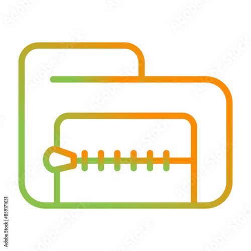 Zip File Vector Icon