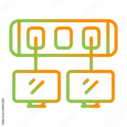 Network Switch Vector Icon