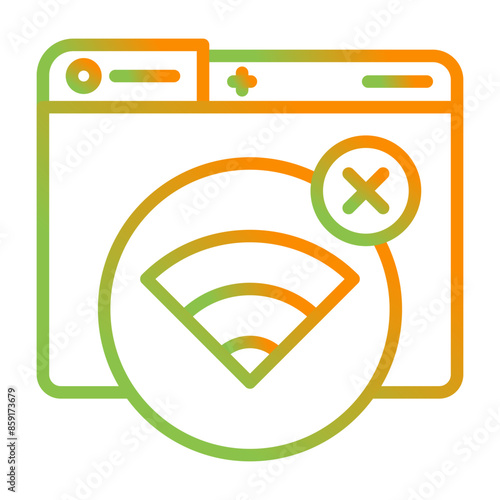 Connection Error Vector Icon