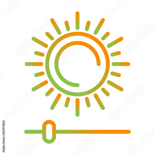 Brightness And Contrast Vector Icon