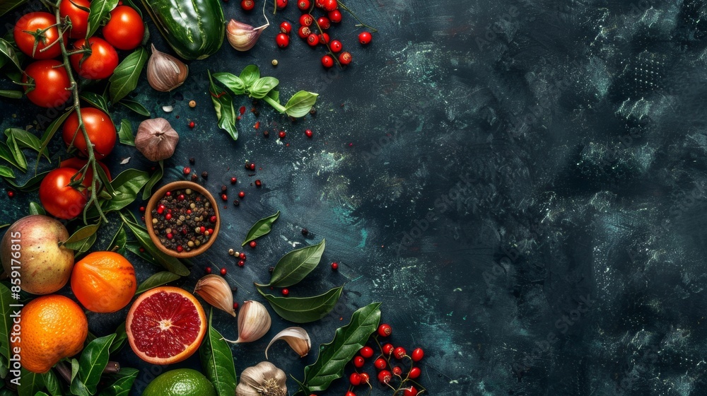 Assorted Fresh Produce and Spices Assorted Fresh Produce and Spices