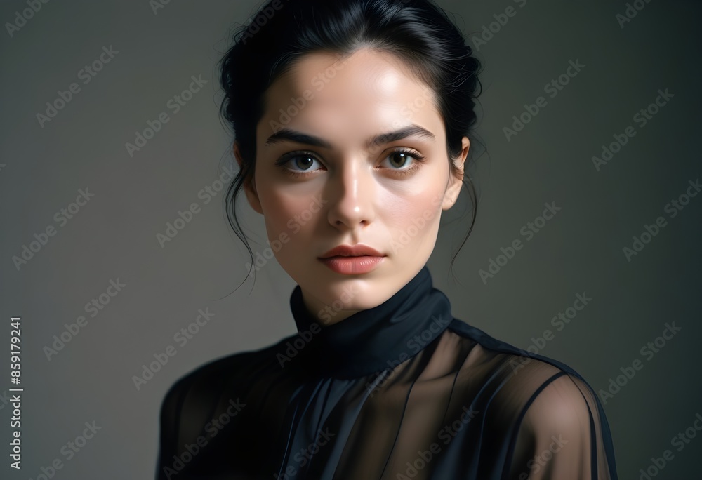 Fototapeta premium Photos of beautiful women wearing high-end clothing