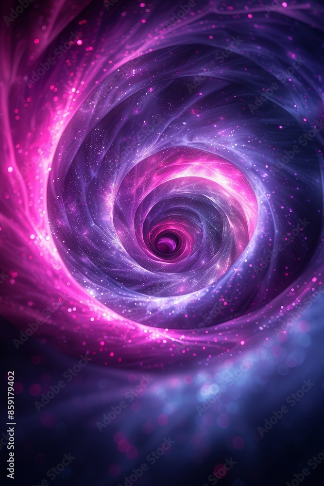 Abstract Pink and Purple Swirling Vortex Illustration Abstract Pink and Purple Swirling Vortex Illustration