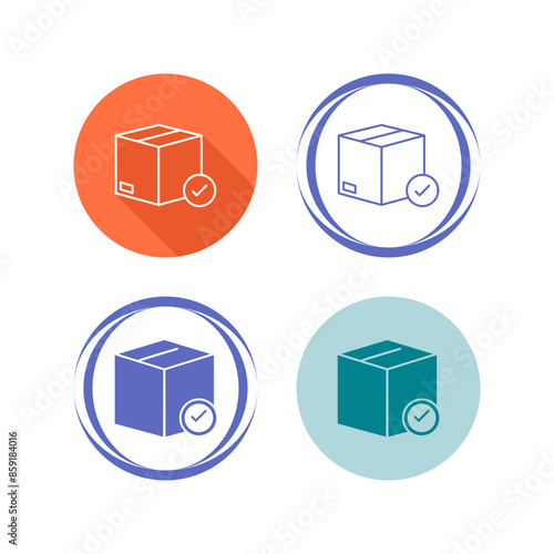 Valid Delivery of Packag Vector Icon
