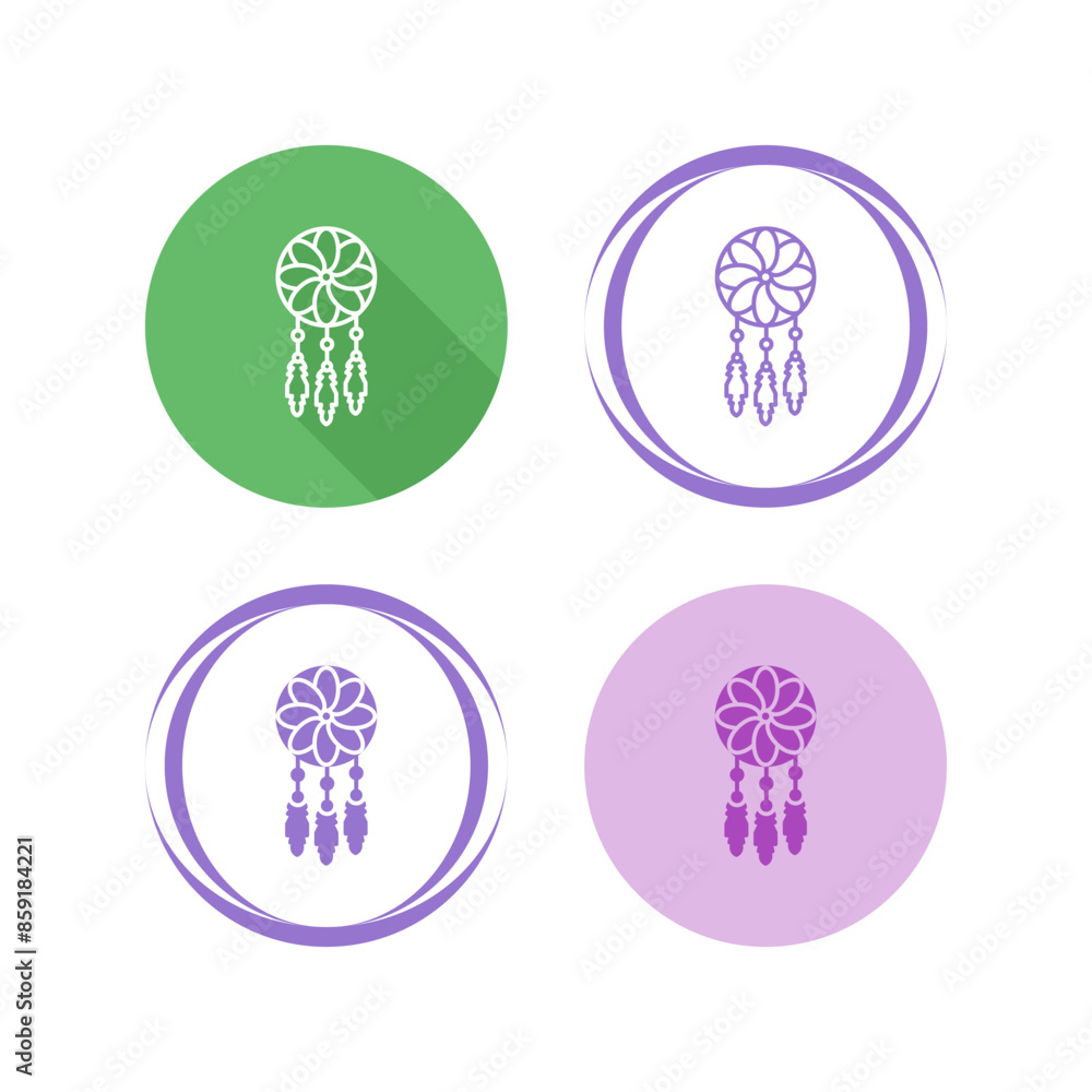 Dream Catcher Vector Icon Dream Catcher Vector Icon