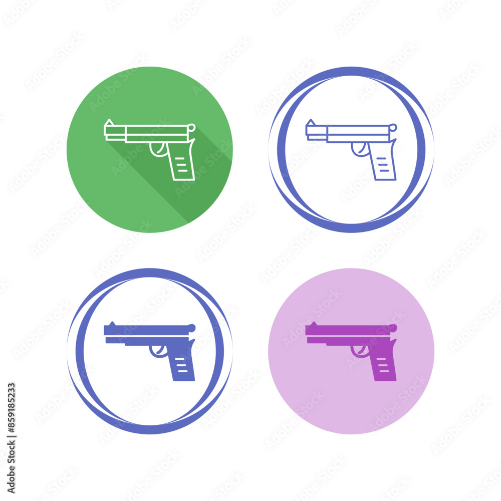 Pistol Vector Icon Pistol Vector Icon