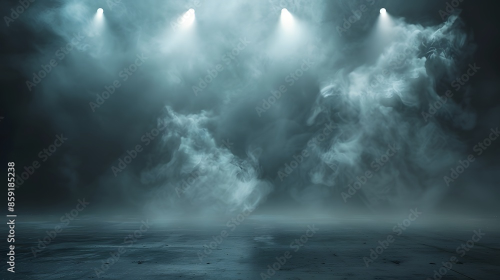 Abstract technology background, Empty dark cement floor, studio room with smoke floating up the interior texture, wall background, spotlights, laser light, digital future technology concept. Abstract technology background, Empty dark cement floor, studio room with smoke floating up the interior texture, wall background, spotlights, laser light, digital future technology concept.