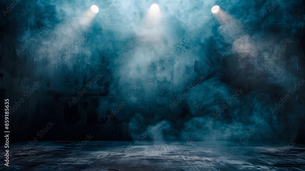 Abstract technology background, Empty dark cement floor, studio room with smoke floating up the interior texture, wall background, spotlights, laser light, digital future technology concept. Abstract technology background, Empty dark cement floor, studio room with smoke floating up the interior texture, wall background, spotlights, laser light, digital future technology concept.