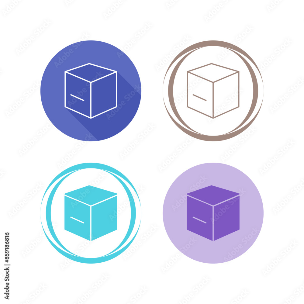 Cube Vector Icon Cube Vector Icon
