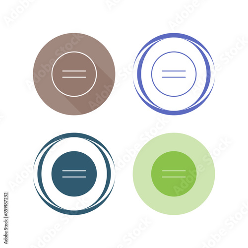 Equal To Vector Icon