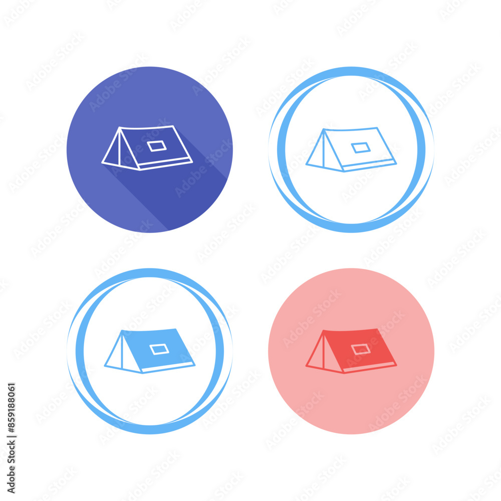 Tent Vector Icon Tent Vector Icon