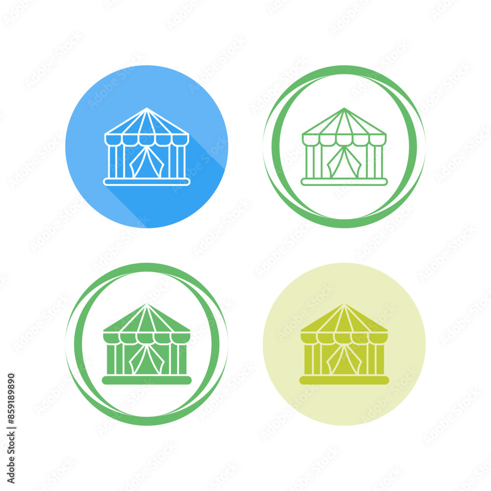 Obraz premium Circus Tent Vector Icon