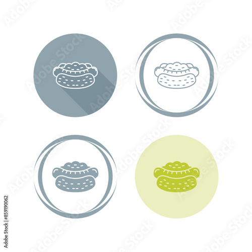Hot Dog Vector Icon