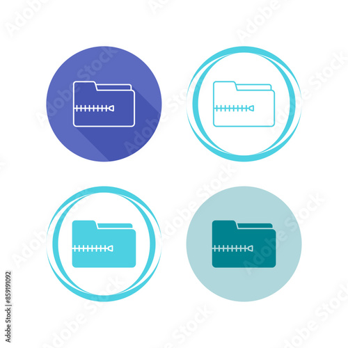 Zip File Vector Icon