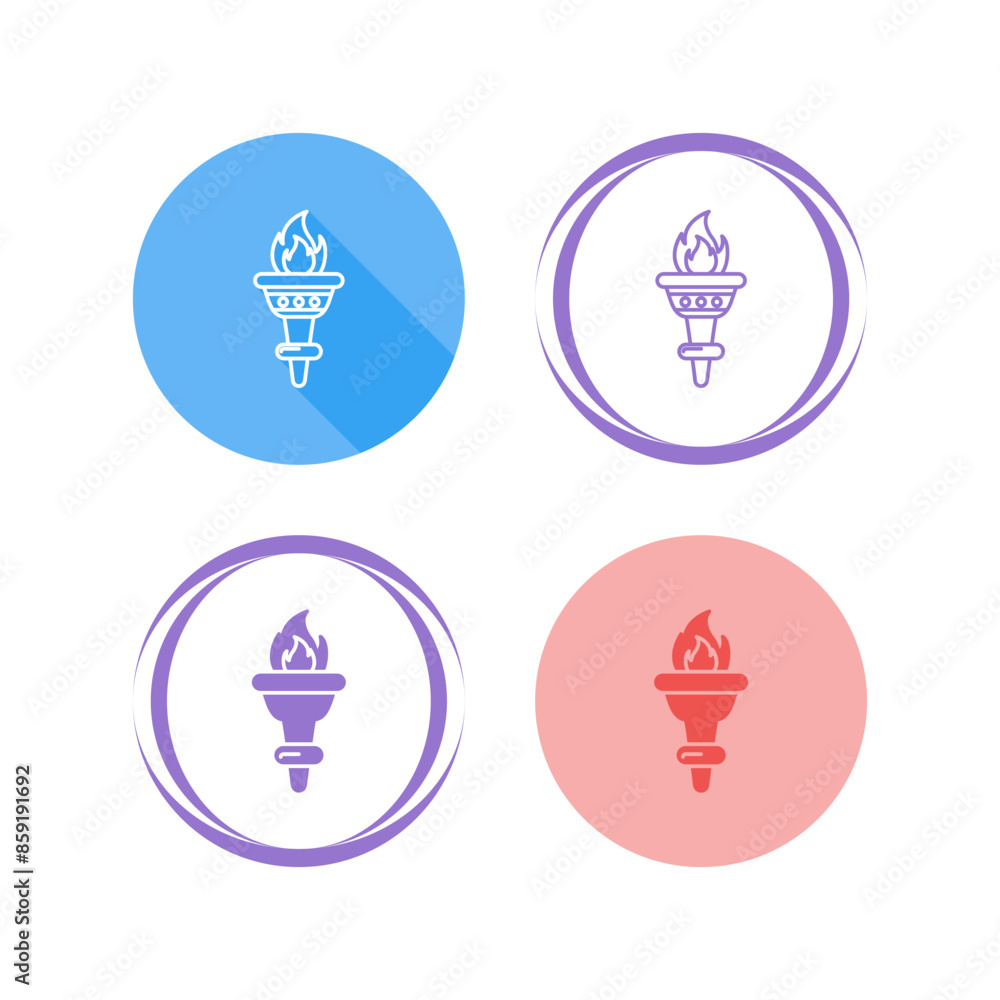Torch Vector Icon Torch Vector Icon
