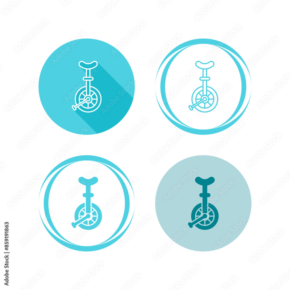 Unicycle Vector Icon Unicycle Vector Icon