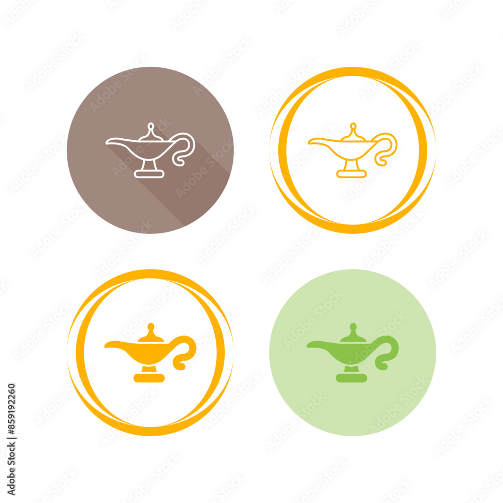 Genie Lamp Vector Icon Genie Lamp Vector Icon