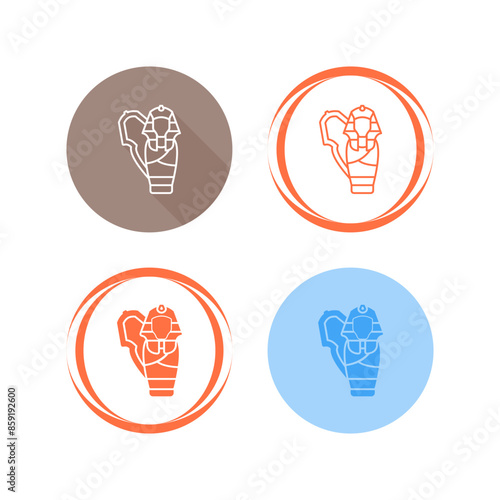 Sarcophagus Vector Icon