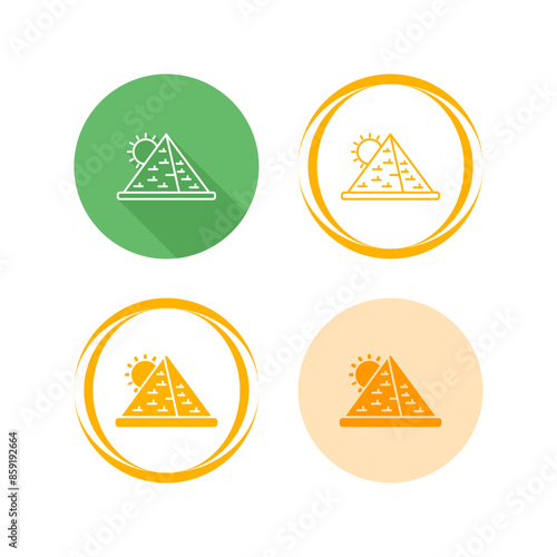 Pyramid Vector Icon