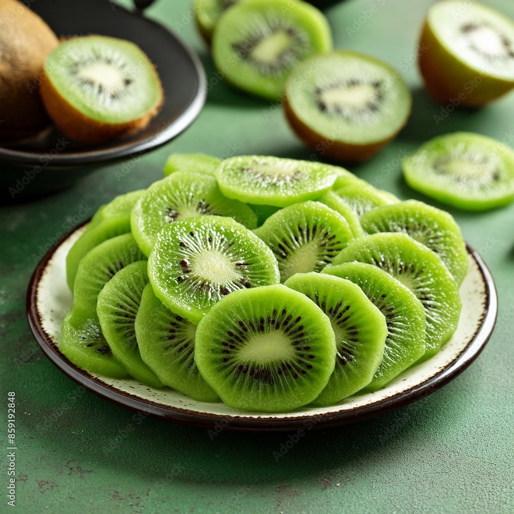 sliced Kiwi fruit sliced Kiwi fruit