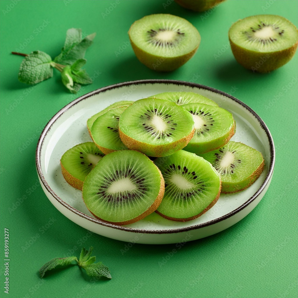 Fresh healthy kiwi fruit slices Fresh healthy kiwi fruit slices