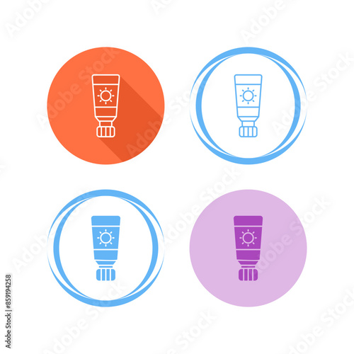 Sunscreen Vector Icon