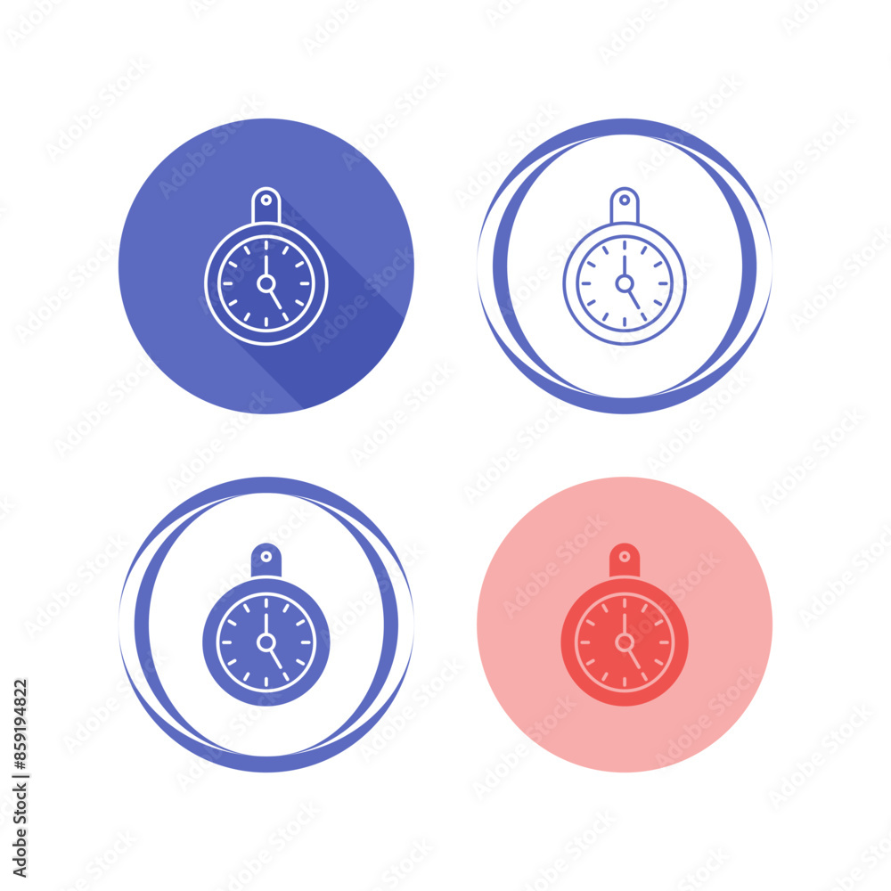 Wall Clock Vector Icon Wall Clock Vector Icon