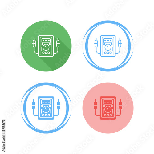 Voltmeter Vector Icon