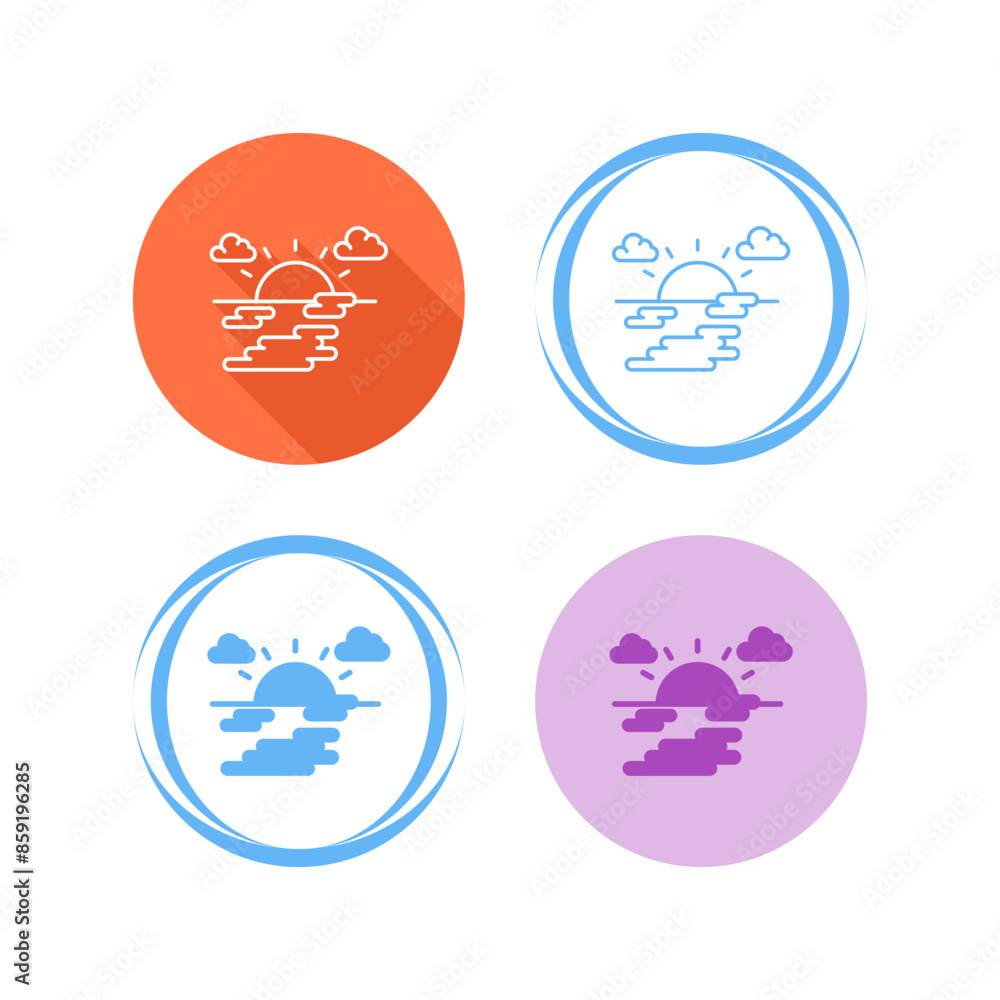 Fog Vector Icon Fog Vector Icon