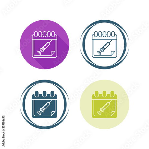 Vaccine Time Vector Icon