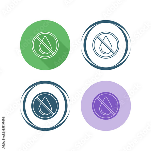 No Water Vector Icon
