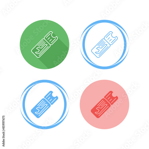 Airplane Ticket Vector Icon