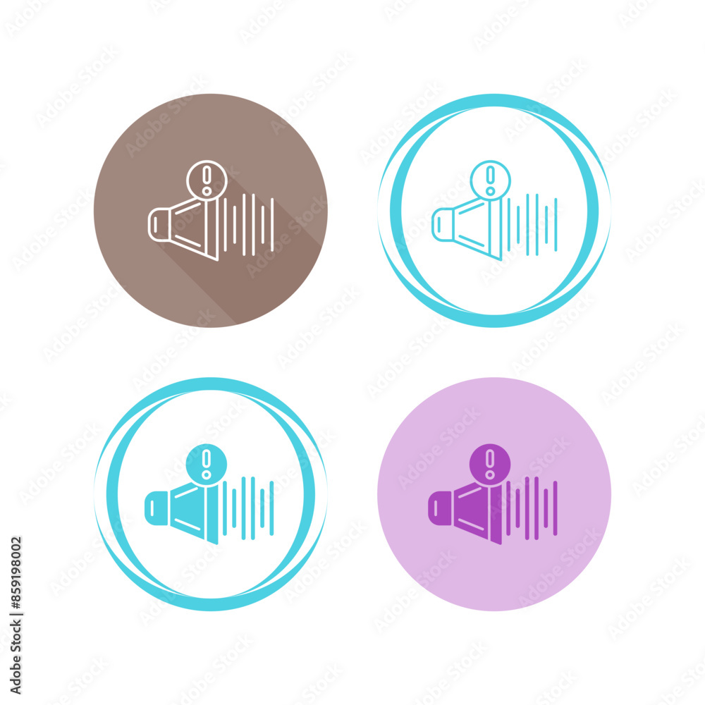 High Noise Vector Icon High Noise Vector Icon