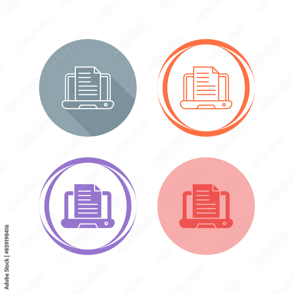 Content Writing Vector Icon Content Writing Vector Icon
