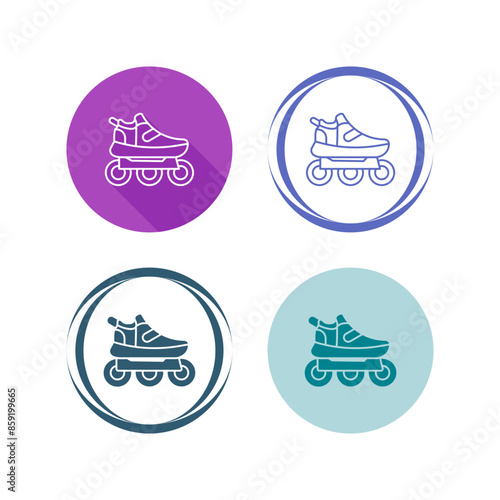 Roller Skates Vector Icon