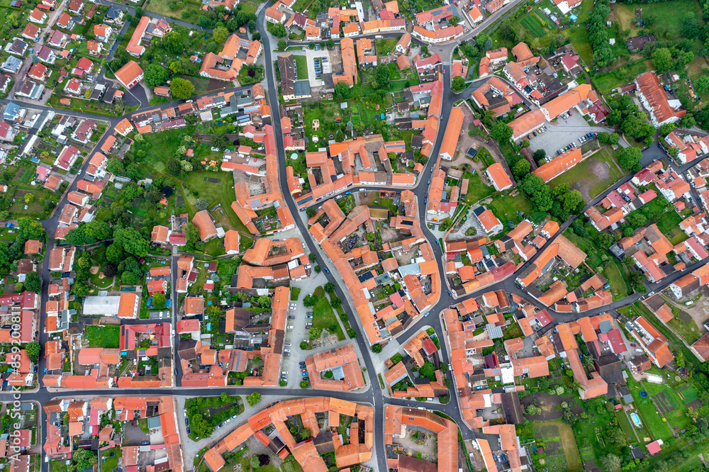 Fototapeta premium Mühlberg in Thüringen aus der Luft | Luftbilder von Mühlberg in Thüringen